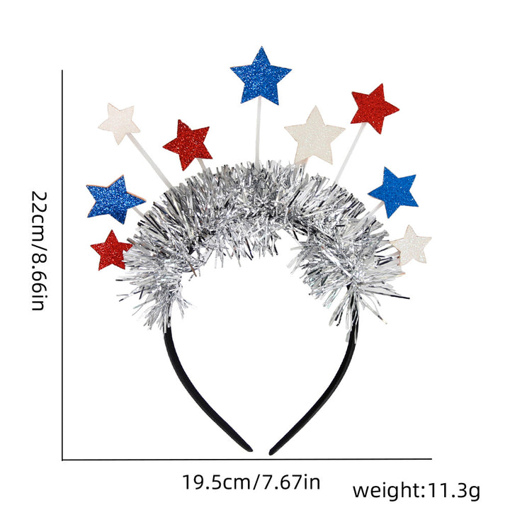 Unisex nan festive party headband with pompom and star island Bowlift