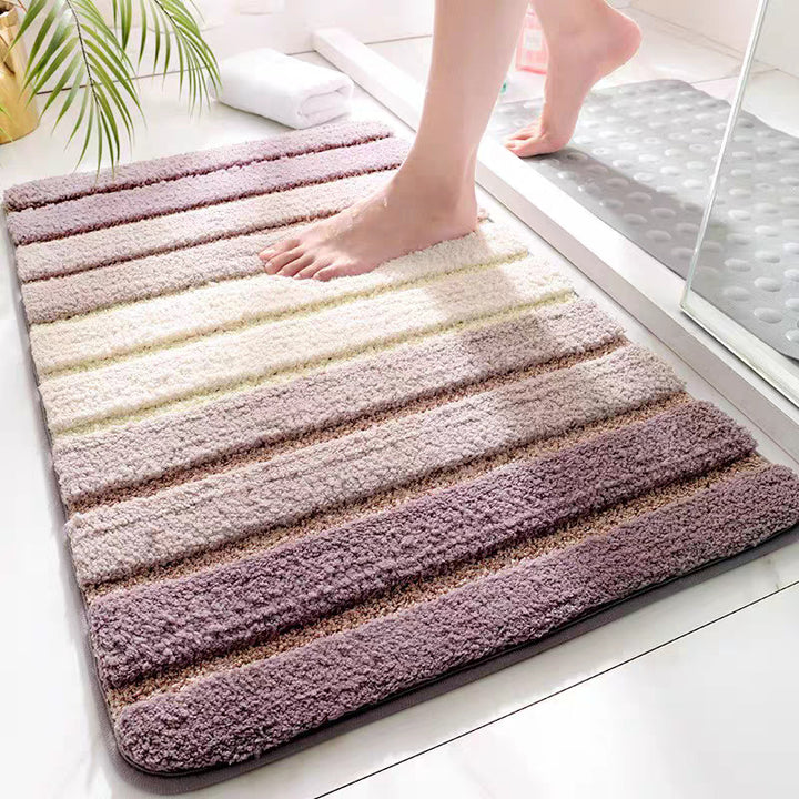 Absorbent Plush Bath Mat Bowlift