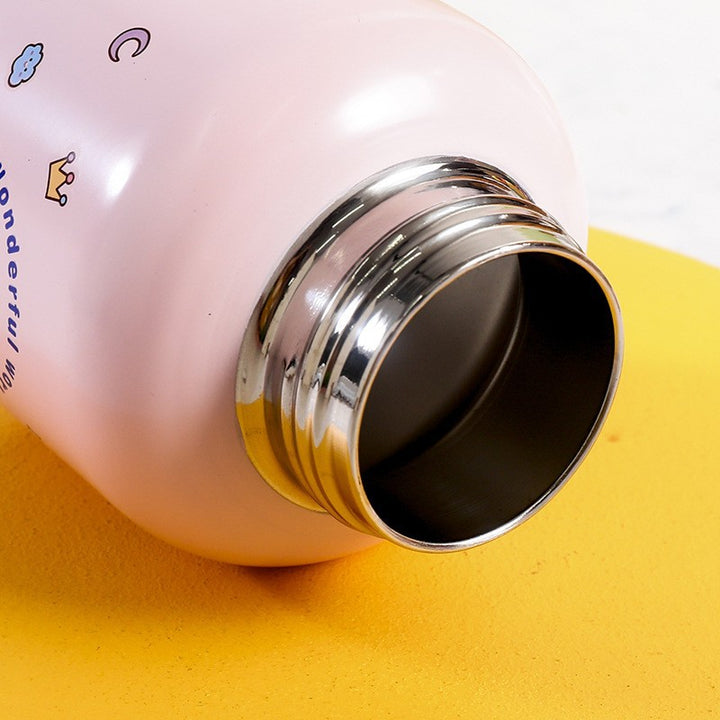 Ladies insulated drinking bottle with stylish animal motif Bowlift