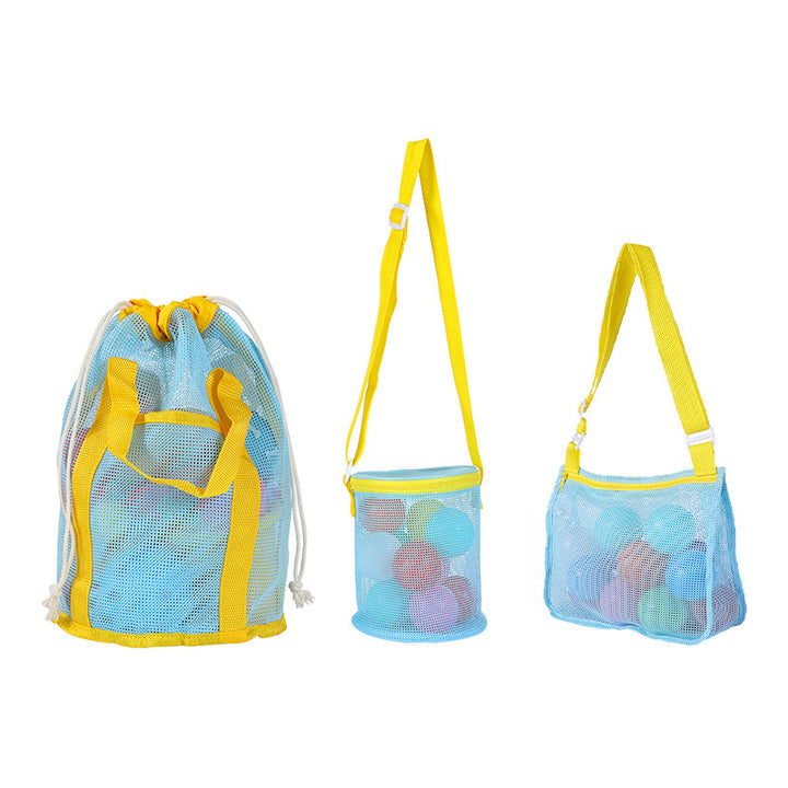 Versatile Beach Bag In Airy Mesh Design Bowlift