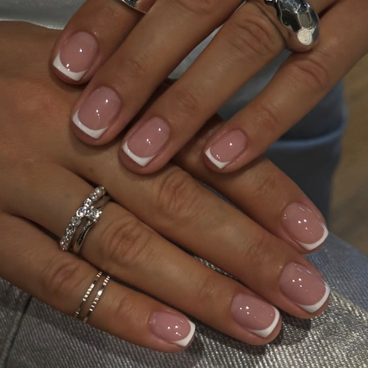 Artful French Manicure Nail Art Bowlift