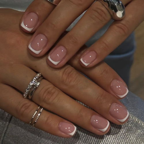 Artful French Manicure Nail Art Bowlift