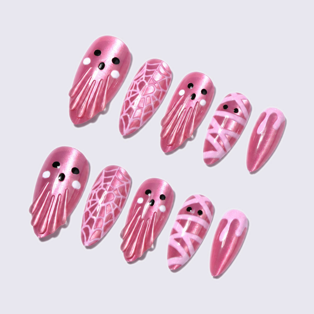 Whimsical Octopus-Themed Press-On Nails Bowlift
