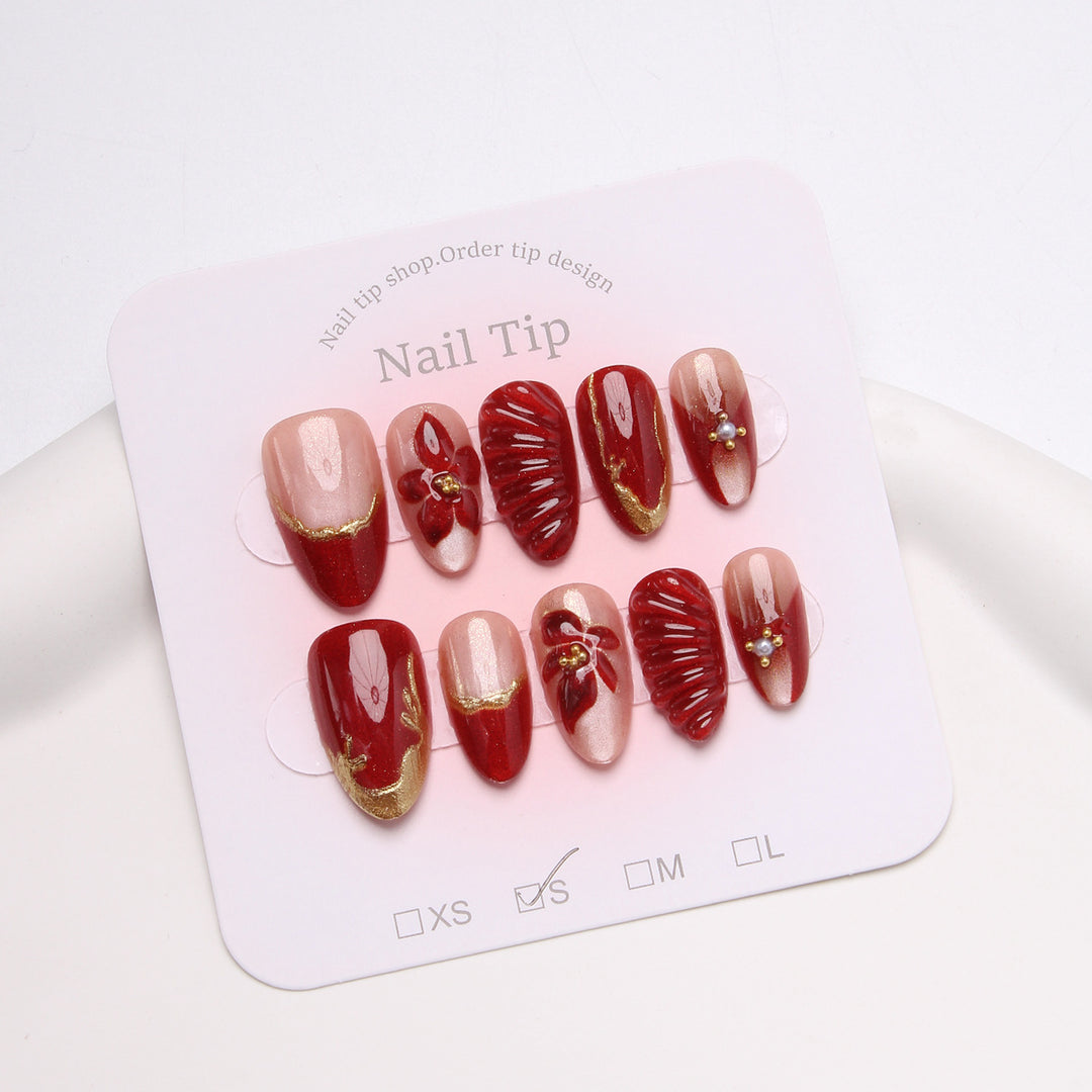 Elegant Press-On Nail Tips Bowlift
