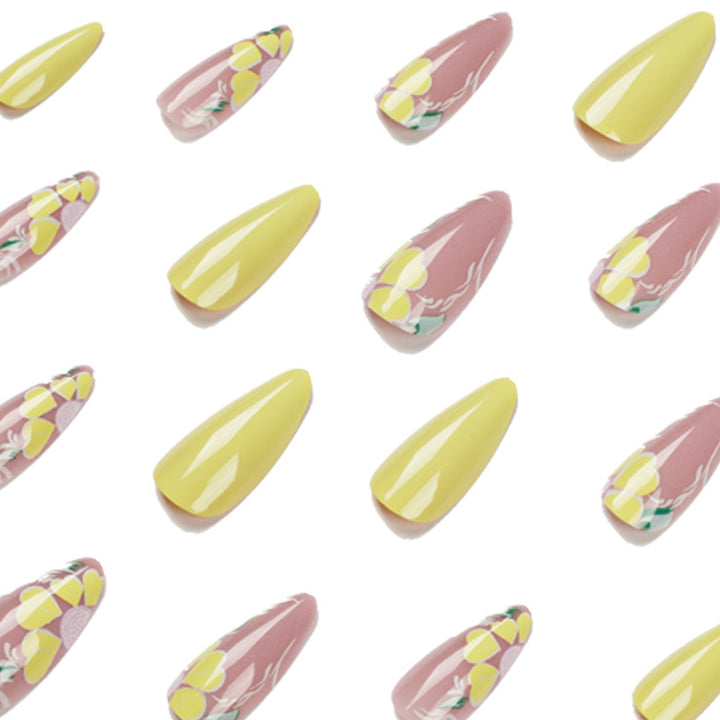 Artful Nail Art with Floral Design Bowlift