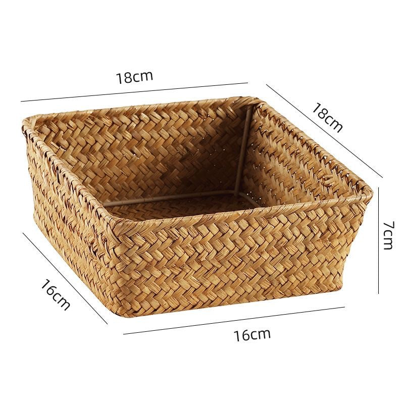 Natural Woven Storage Basket Bowlift