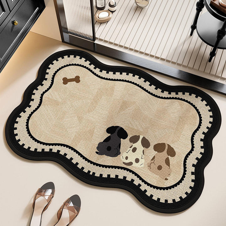 Dog-Themed Memory Foam Area Mat