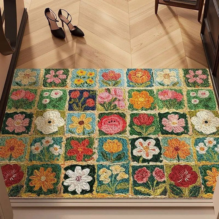 Colorful Floral Indoor Area Rug