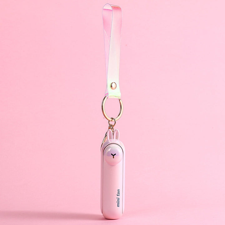 Unisex Mini Hand Fan in playful bunny design Bowlift