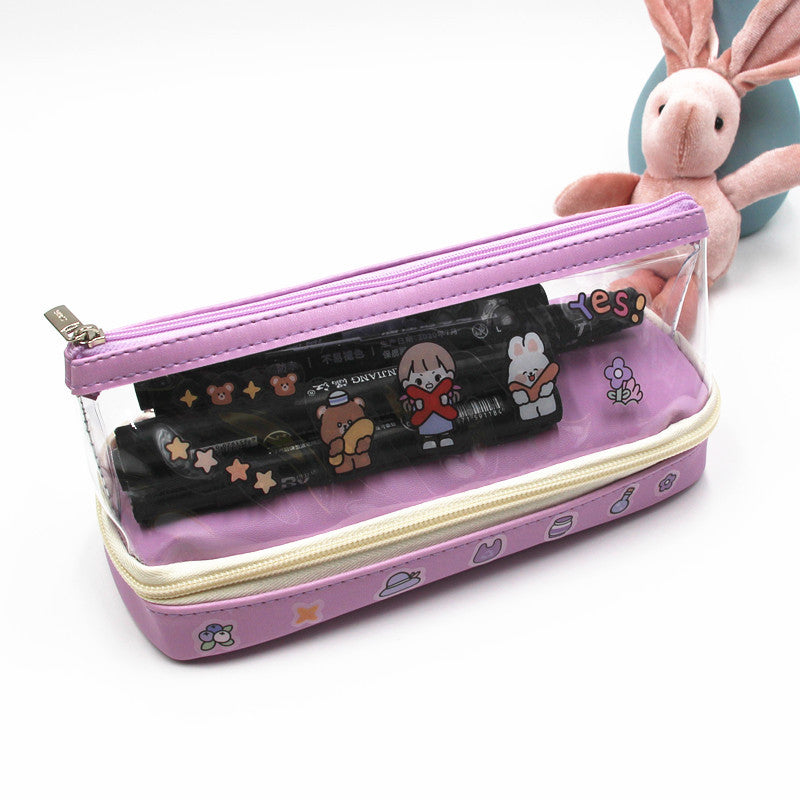 Fun Cartoon-Themed Zippered Pencil Case Bowlift