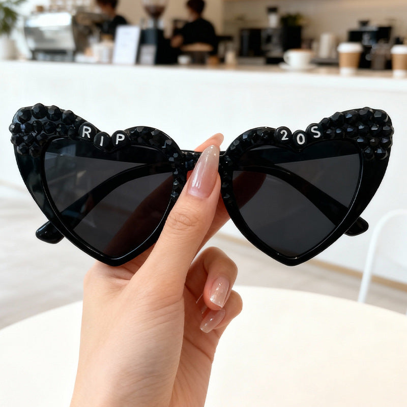 Statement Heart-Frame Sunglasses Bowlift