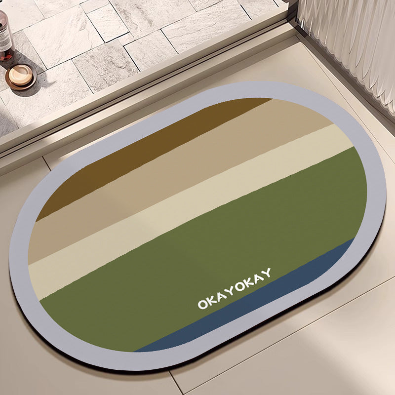 Decorative Floral Bathroom Mat Bowlift