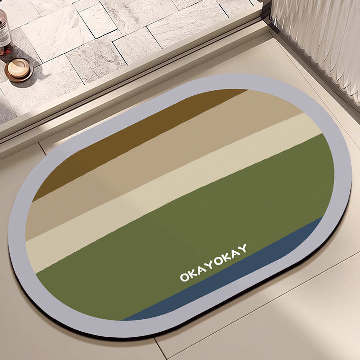 Decorative Floral Bathroom Mat Bowlift