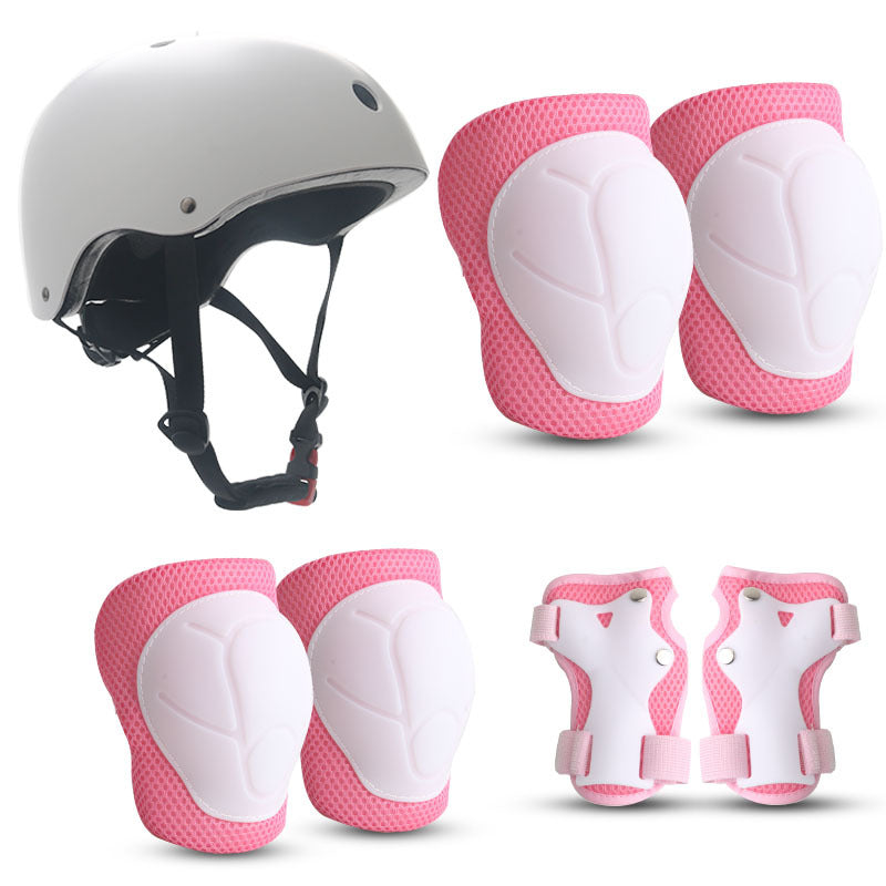 Children's Colorful Safety Helmet and Protective Gear Set Bowlift