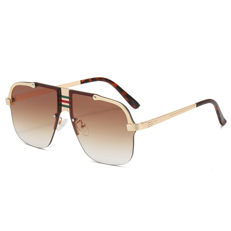 Women's Oversized Sunglasses with unique gradient lenses and striking metal frame Bowlift