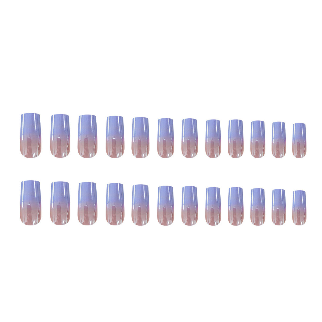 Elegant Ombre Artificial Nails Bowlift