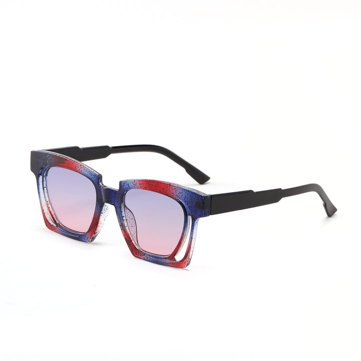 Ladies trendy geometric sunglasses with stylish square frame Bowlift