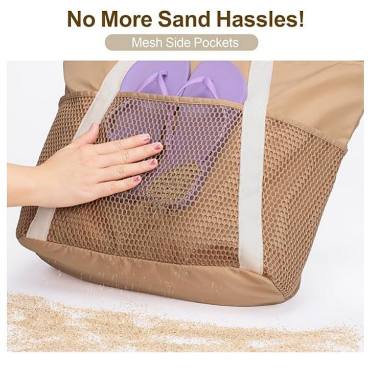 Practical Beach Bag with Innovative Mesh Design Bowlift