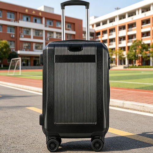 Unisex Expandable Hard Shell Rolling Suitcase Bowlift