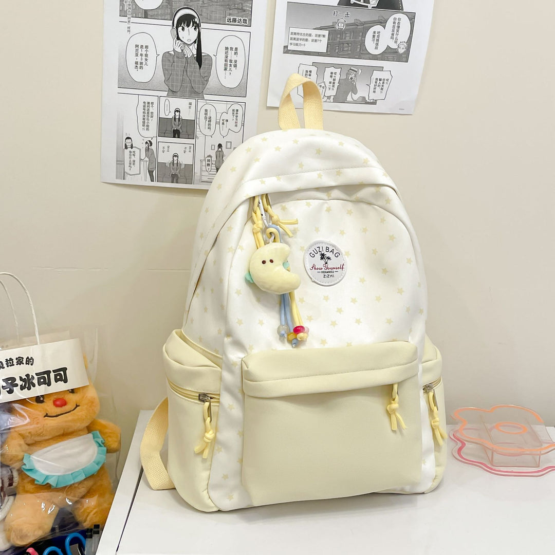 Whimsical Star-Print Backpack
