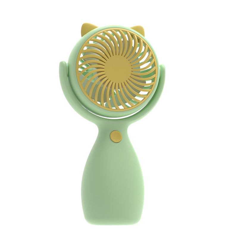 Ladies portable hand fan with funny design Bowlift