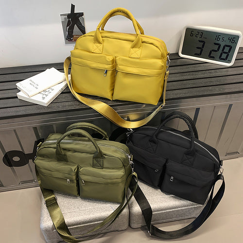 Multifunctional Tote Bag With Practical Exterior Pockets Bowlift
