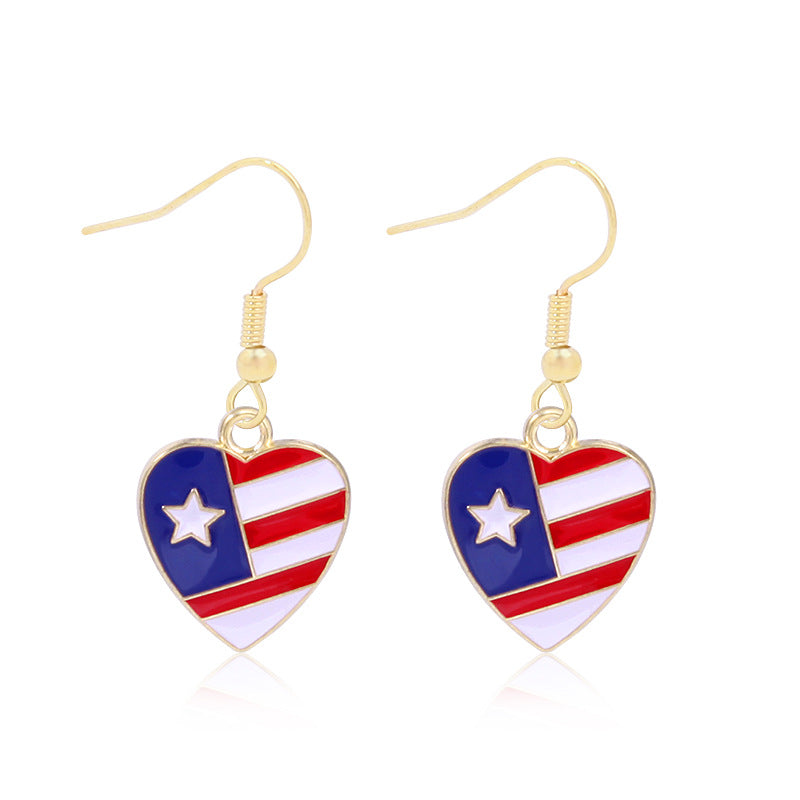 Women's long multi-layer star drop earrings with crystal embellishments and rhodium-plated alloy Bowlift
