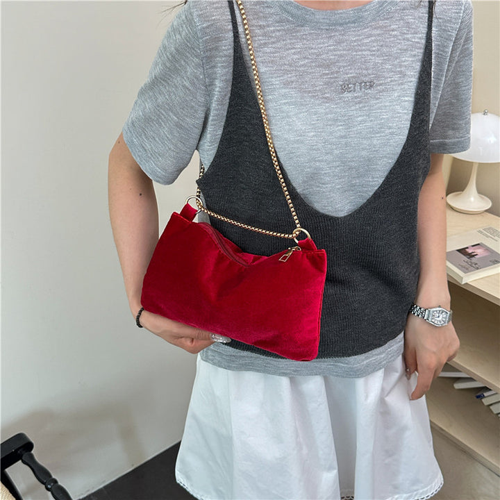 WoElegant Velvet Clutch Bag Bowlift