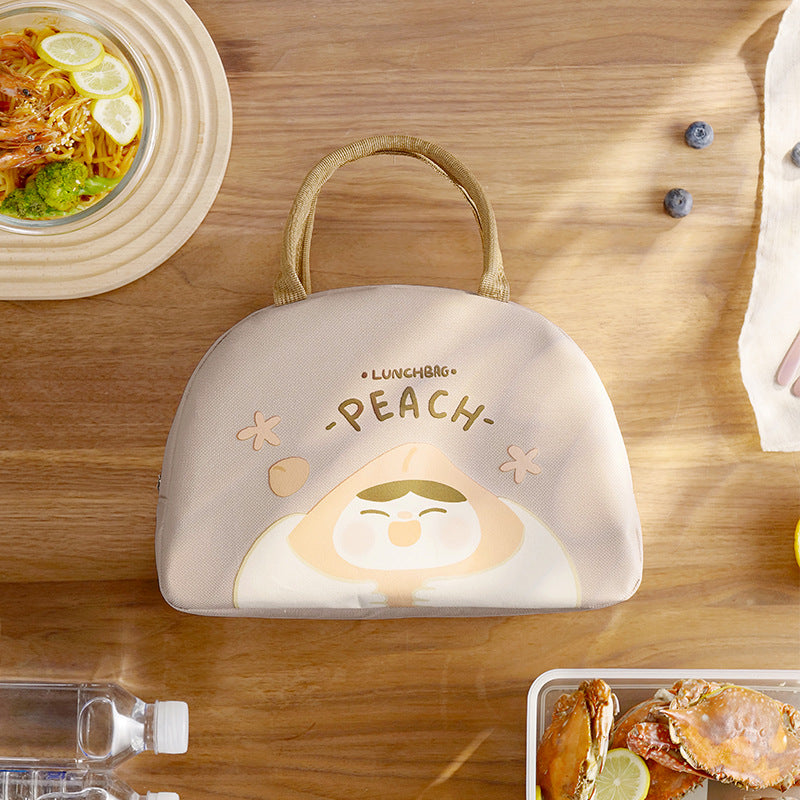 Insulated Avocado Print Lunch Cooler Bag with Dual Top Handles Bowlift