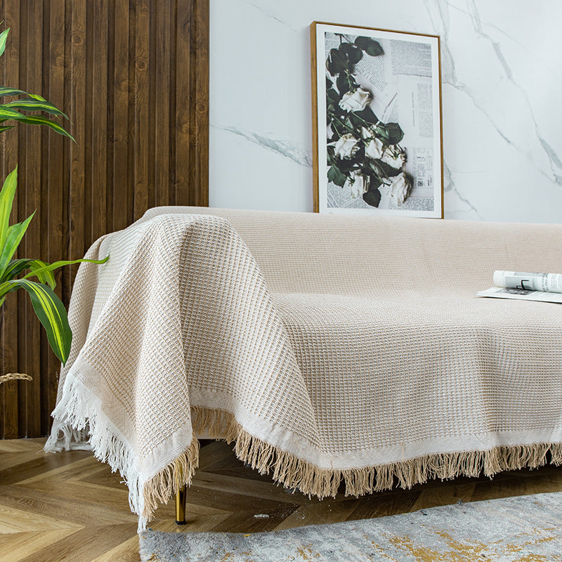 Textured Sofa Throw Blanket