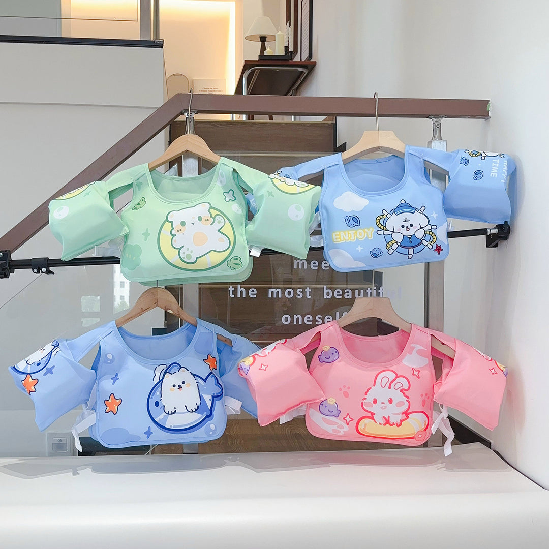 Unisex Inflatable Swimming Aid with Cute Design Bowlift