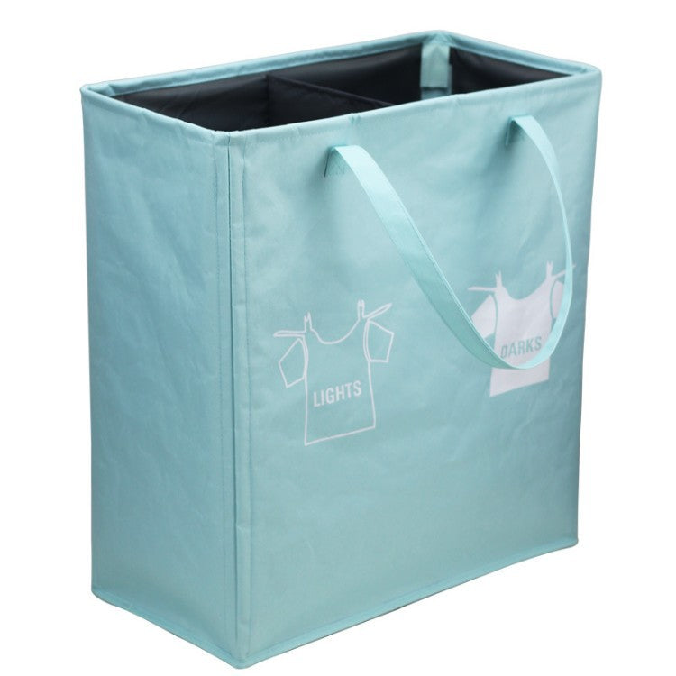 Laundry separator basket with handles and compartments Bowlift
