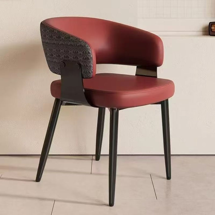 Contemporary Floral Accent Dining Chair Bowlift