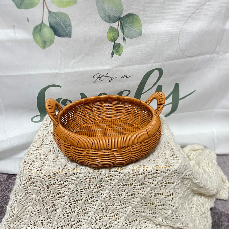 Handmade Natural Woven Serving Tray Bowlift