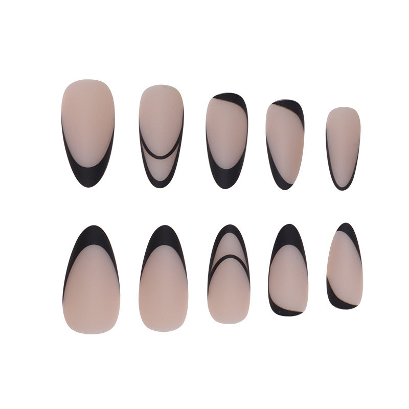 Elegant Almond-Shaped Press-On Nails Bowlift 1789085495