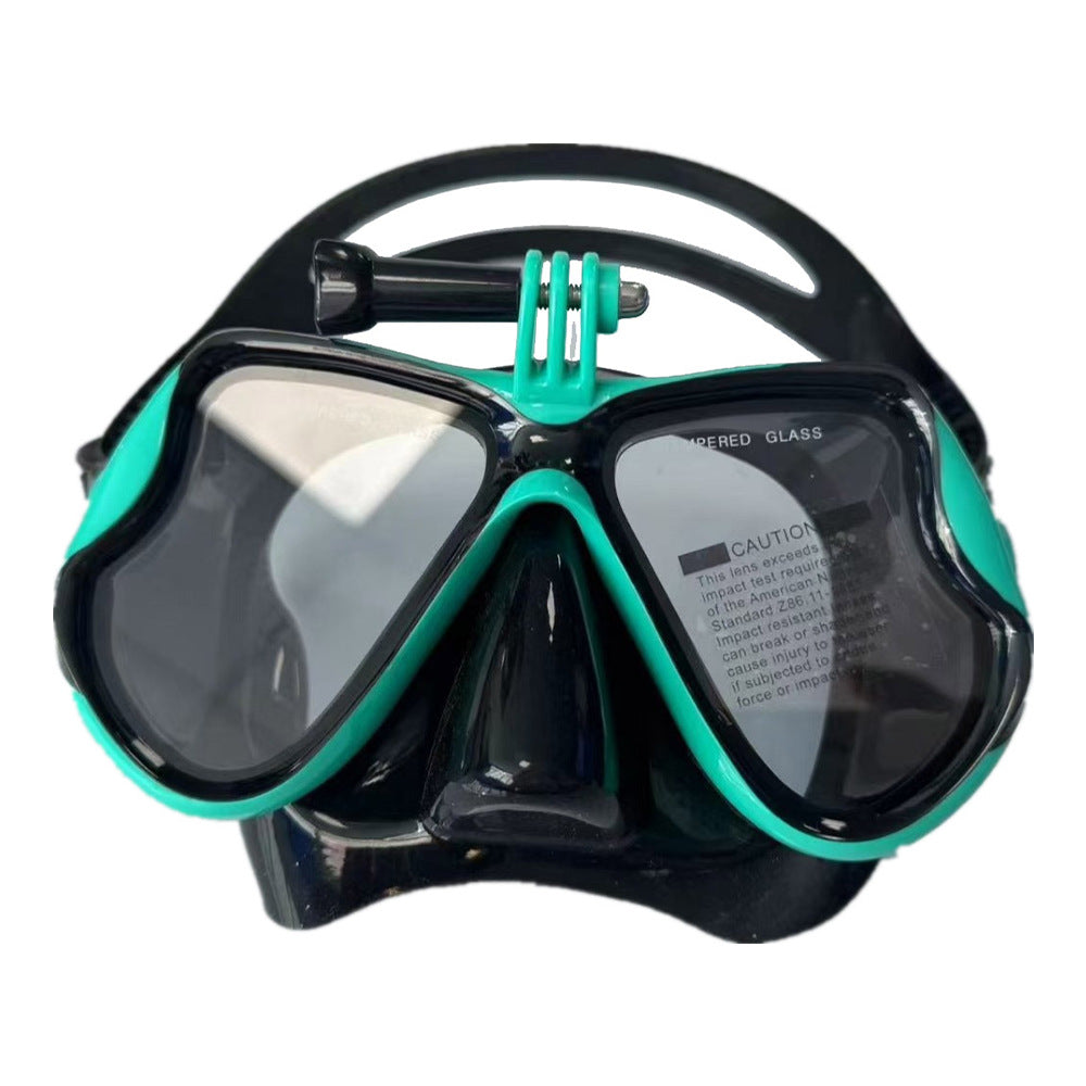 Diving mask with flexible silicone frame and anti-fog technology Bowlift