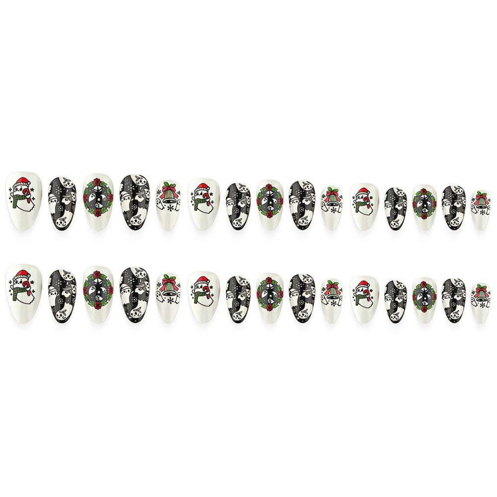 Artificial nails with Christmas design Bowlift