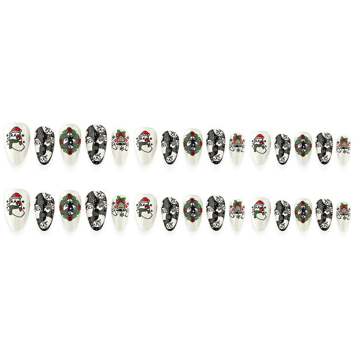 Artificial nails with Christmas design Bowlift
