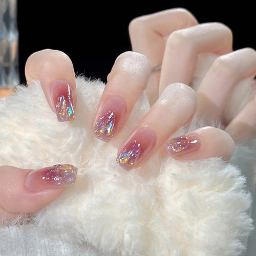 Artistic Glitter Nail Art Bowlift