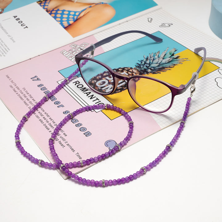 Elegant Beaded Eyewear Holder Chain Bowlift
