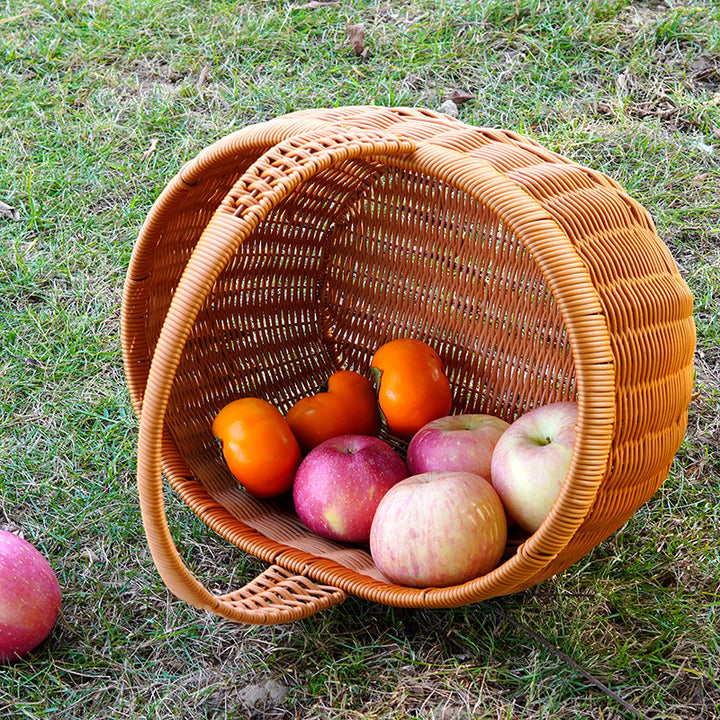Women Handwoven Basket with Lid Bowlift