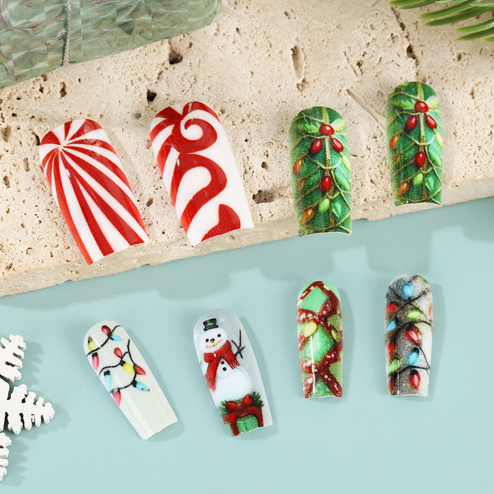 Creative Christmas Art Nails Set Bowlift