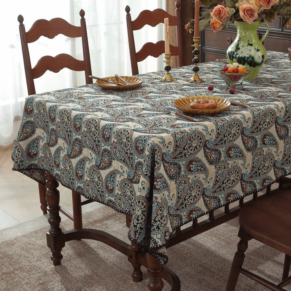 Decorative Floral Embroidered Tablecloth