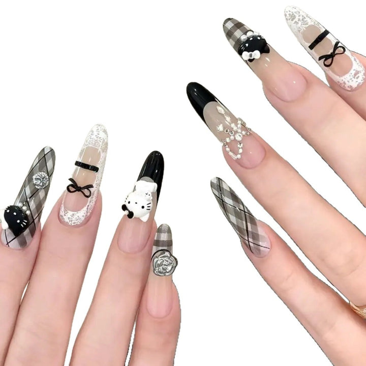 Creative Thematic Press-On Nail Design Bowlift