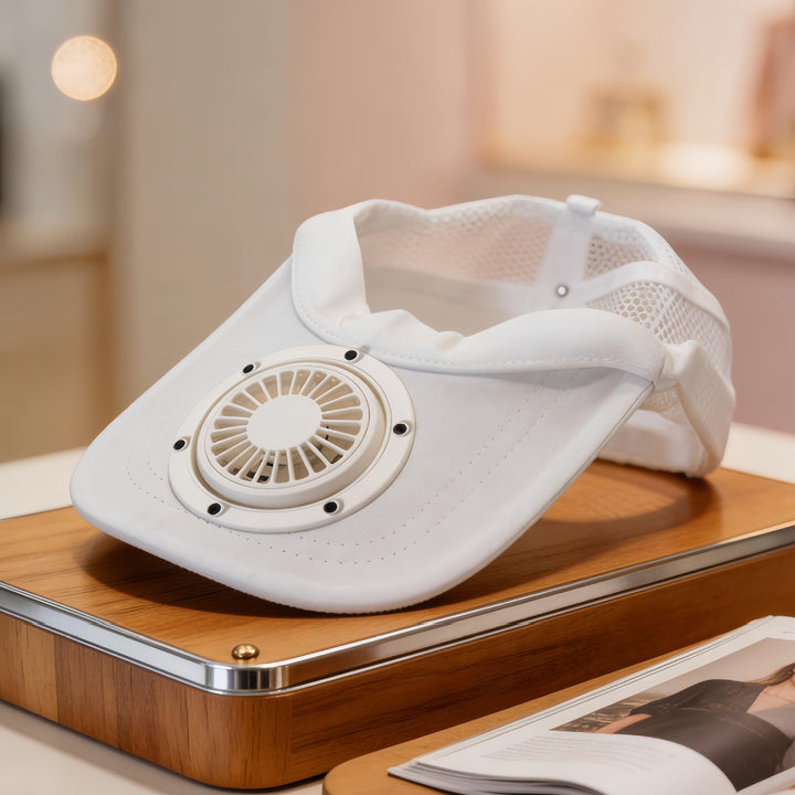 Women's Cooling Cap with Integrated Fan Bowlift