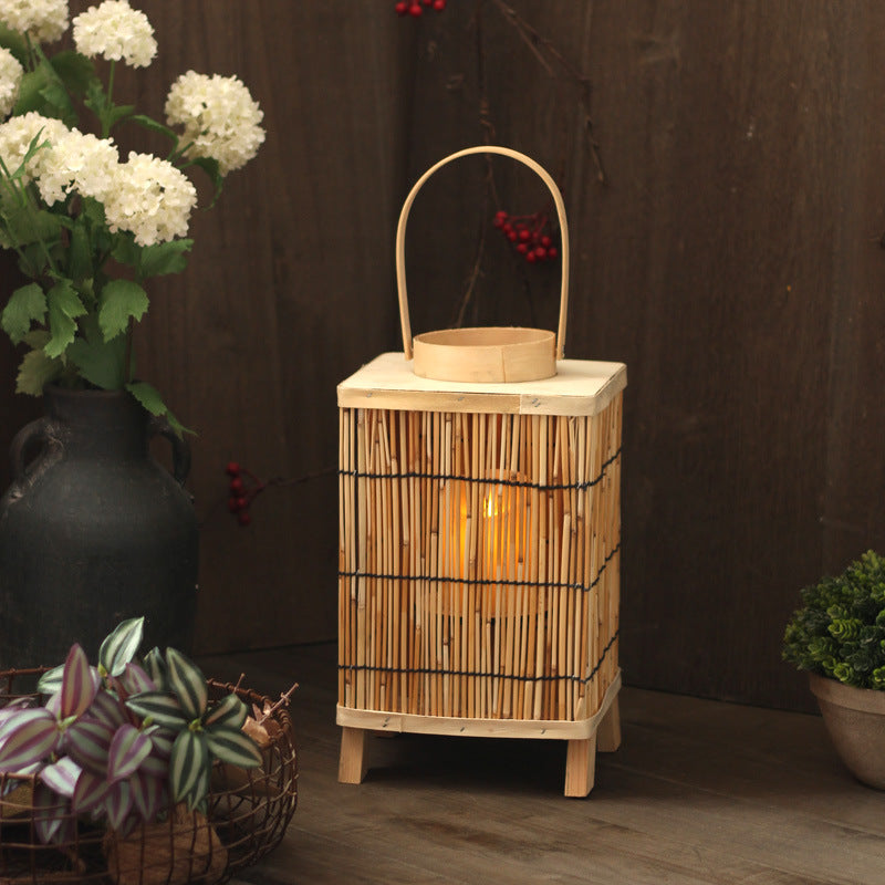 Artificial Rattan Lantern Bowlift