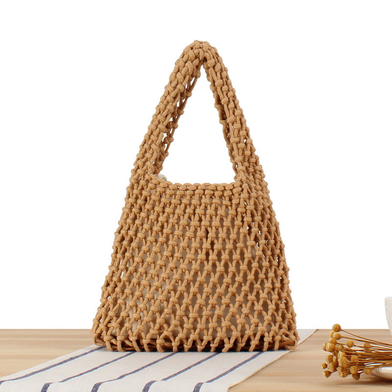 Hand-knotted jute bag Bowlift