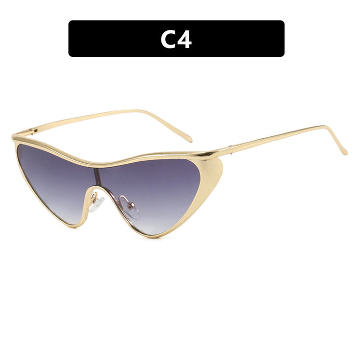 Ladies extravagant shaped sunglasses with protective UV filter Bowlift