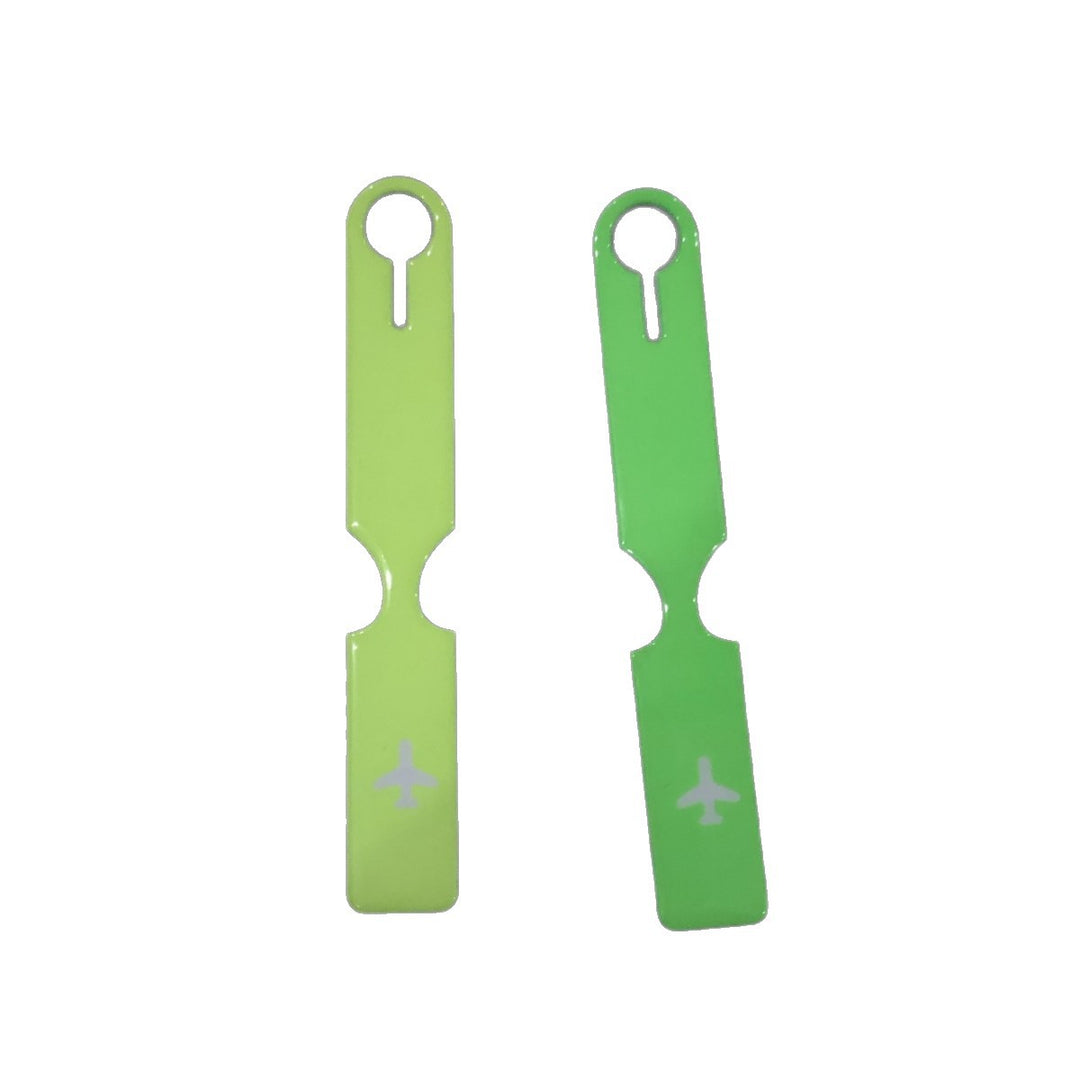 silicone airplane luggage tag with keyring clip and reflective travel ID strap Bowlift