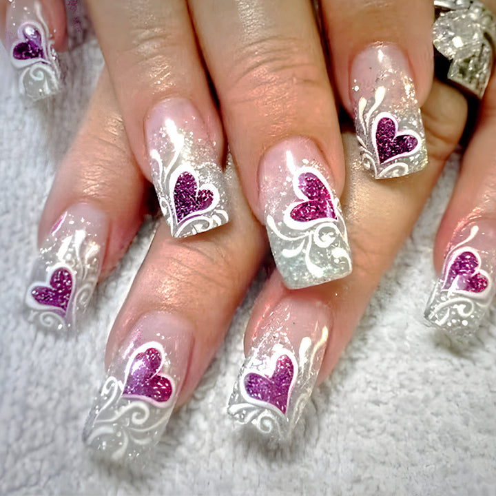 Romantic Glitter Gel Nail Art Set Bowlift